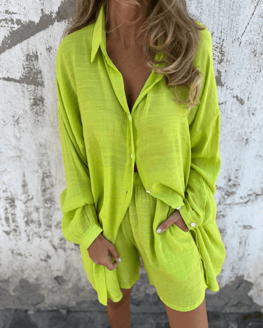 Casual Shirt & Shorts Set