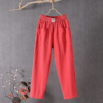 Solid Color Simple Loose Casual Pants